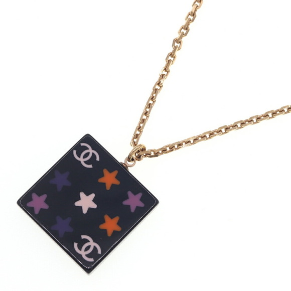 CHANEL Black Coco Mark Necklace - Picture 1 of 6